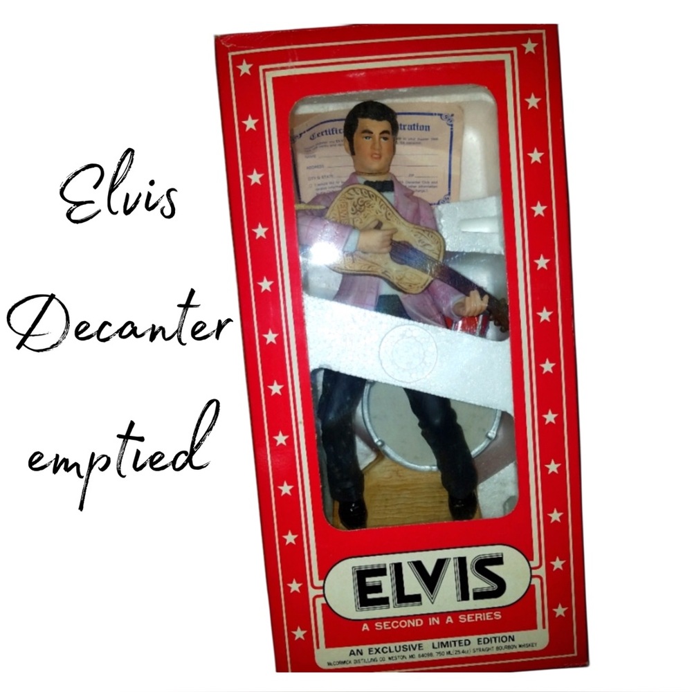 McCormick Elvis Whiskey Decanter Vintage Collectible